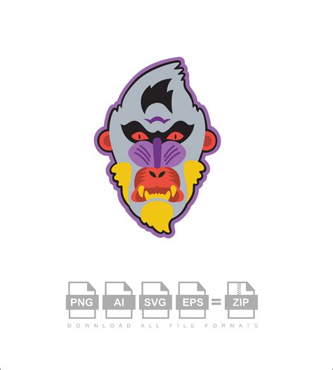 Gorilla Head Cartoon Vector Design Shop By Aquadigitizing