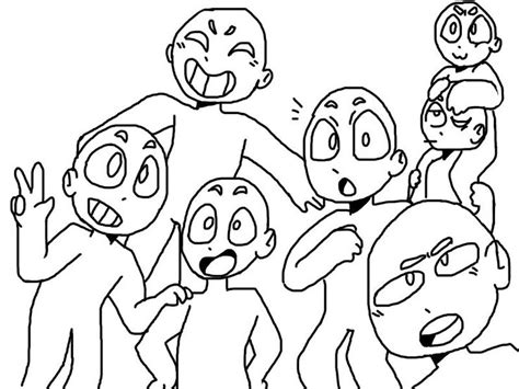 Draw The Squad Base 1 By Kreepedout On Deviantart Draw The Squad