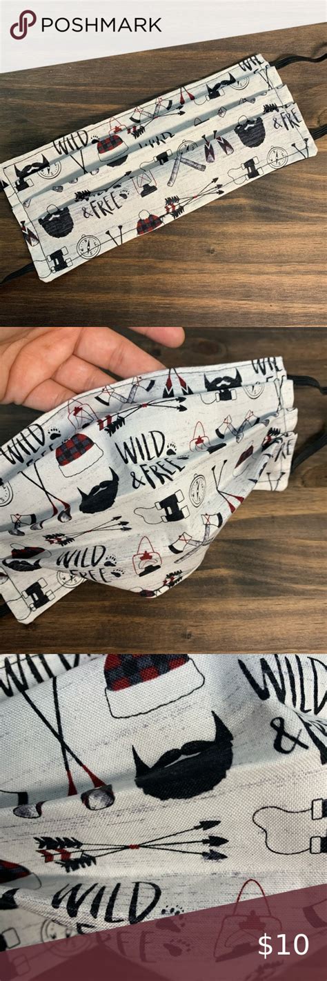 Wild And Free Reversible Men S Face Mask Handmade Cotton Fabric