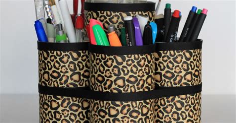 I Love Doing All Things Crafty Diy Desk Organizer Using Recycled Tin