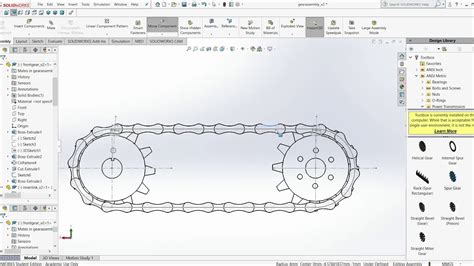 Solidworks 2019 Issue Chain And Gear Mating Chain Slips Through