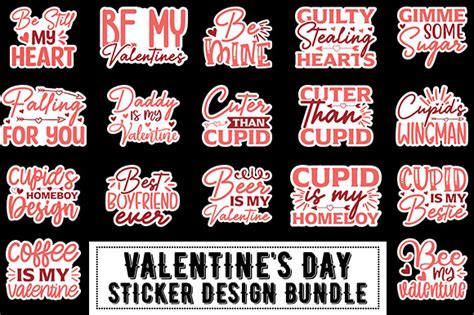 Valentines Day Sticker Design Bundle Vo Graphic By Tshirt Bundle