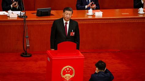 Chinese Leader Xi Jinping Secures Record Breaking Third Term As President