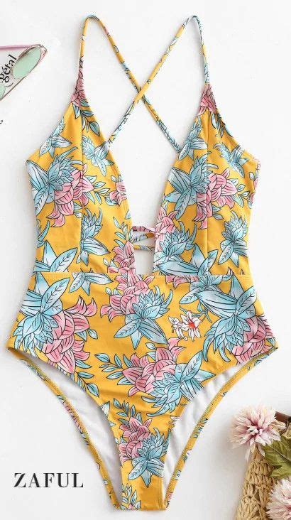 Swimwear Orange Swimsuit Floral Bikini Set Floral Swimsuit Sexy