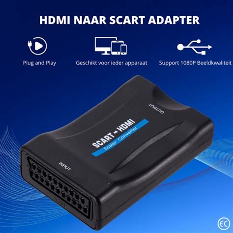 Adroitgoods Scart Naar Hdmi Converter Adapter Kabel Omvormer P