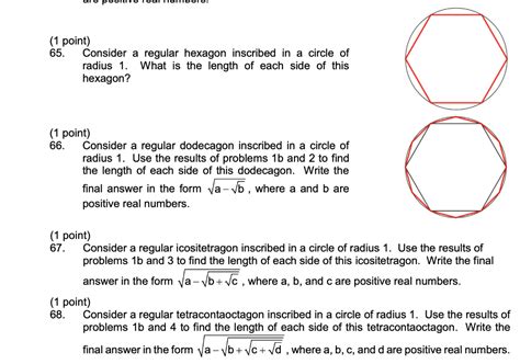 Solved Consider A Regular Dodecagon Inscribed In A Chegg