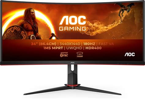 Aoc Gaming Cu G Xp Inch Wqhd Curved Monitor Va Hz Ms Gtg