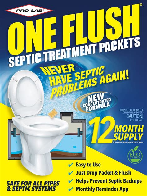 Buy Septic Tank 1 Year Supply Of Septic Dissolvable Septic Tank Packets Use Septic Enzymes