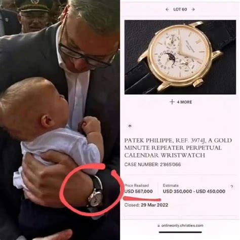 President Of Serbia Aleksandar Vucic Wearing Watch With Price Tag Of