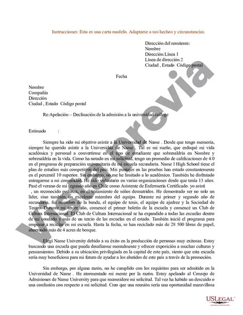 Modelo De Carta Dirigida A Uscis Encuentra Ejemplos Y Formatos The