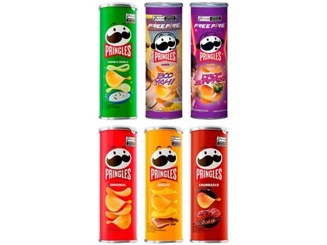 Kit Batata Pringles 6 Unidades 6 Sabores Cada Pringles