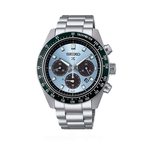 Montre Seiko Prospex Speedtimer Chrono Solaire Bleu Mm Ssc P