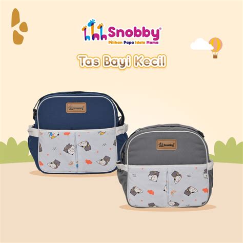 Jual Snobby Tas Perlengkapan Bayi Kecil Diaper Bag Saku Print Bearly