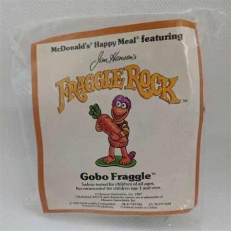 Vintage Jim Henson S Fraggle Rock Gobo Fraggle Mcdonald S Happy