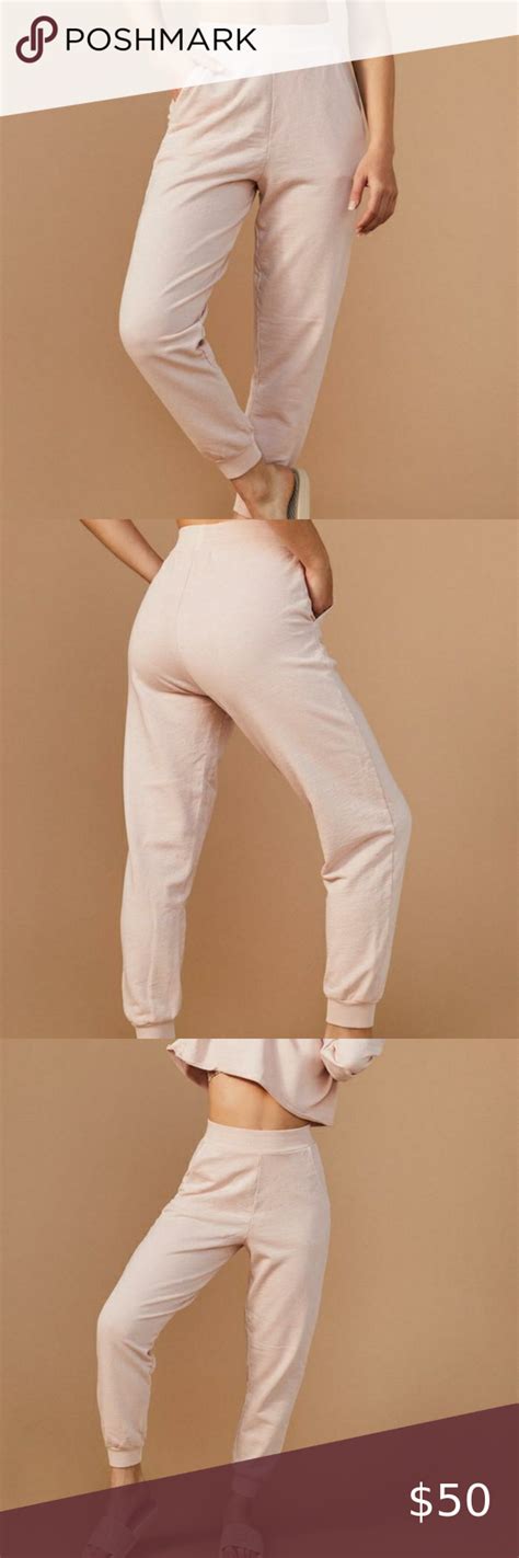 Tan Lines By Sivan Ayla La Jolla Jogger Blush Pants For Women Tan