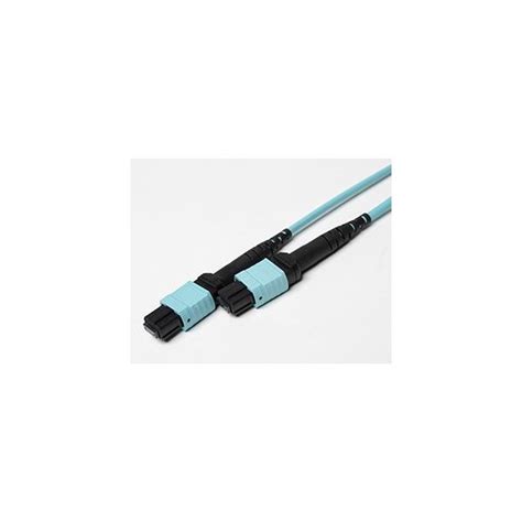 OM3 MTP To MTP 12 Strand Female Multi Fiber Patch Cable 10Gb Multimode