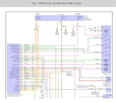 Color Coded Transfer Case Wiring Diagram Needed