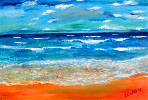 Horizon Painting at PaintingValley.com | Explore collection of Horizon ...