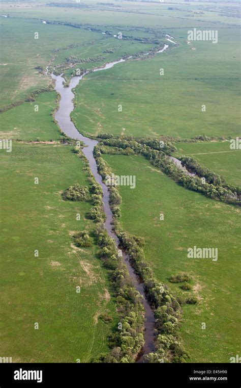 Aerial view of Kasari river, Matsalu National Park, Estonia, May 2009 Stock Photo - Alamy