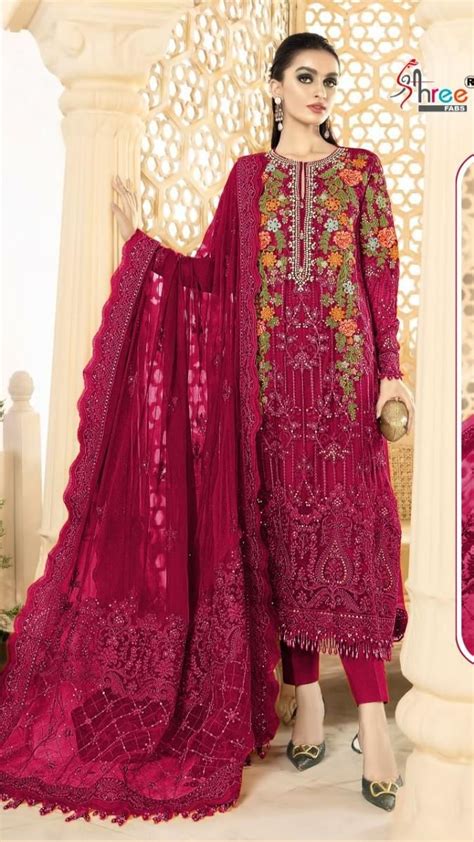 Shree Fabs Mariya K 1616 C Georgette With Beautiful Heavy Embroidery