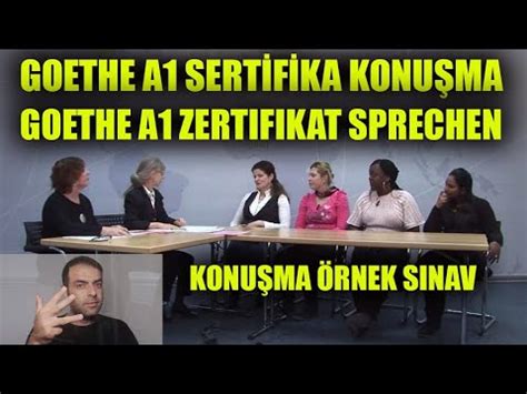 Goethe A Sertifika Sprechen Konu Ma Rnek S Nav Gelin Beraber