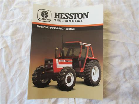 Fiatagri Hesston 100 90 100 90dt Tractor Brochure Ebay