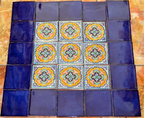 20 Mexican Talavera Tiles Handmade Hand Painted 4 X