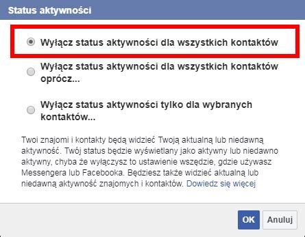 Jak ukryć aktywność swoją i znajomych w nowym Messengerze