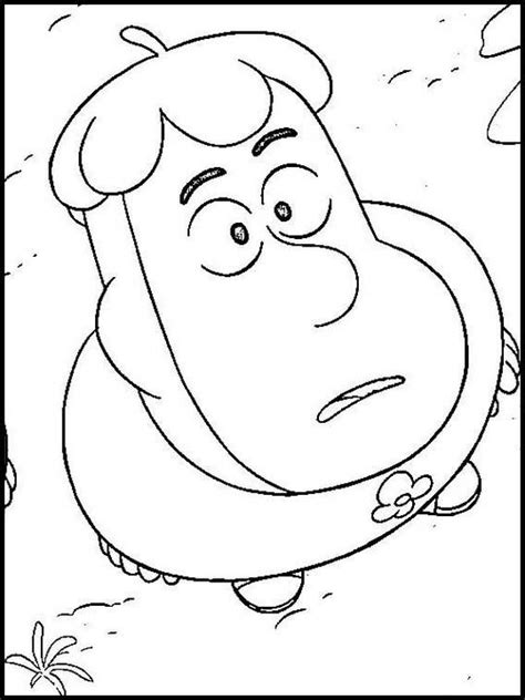 A Cartoon Character From The Flints Coloring Pages