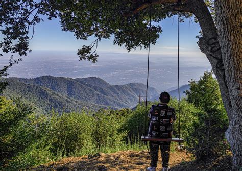 Secret swings , DTLA Seen in the distance. : r/pics