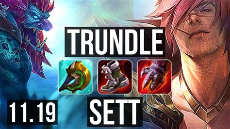 Trundle Vs Sett Top Rank 1 Trundle 7 Solo Kills 1228