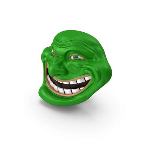 Trollface Weiß 3d Modell 24 3ds Blend C4d Fbx Max Ma Lxo