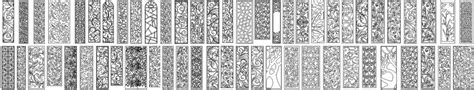 Layout For Laser Cutting Of Panels Grilles Panel Facades Cdr Format