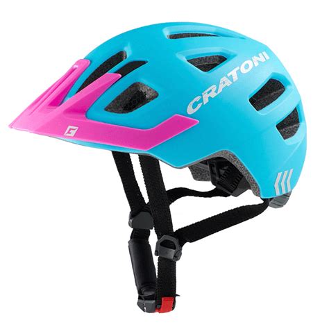 Cratoni Maxster Pro Kinder Bike Helmet With Visier Purple Pink Matt