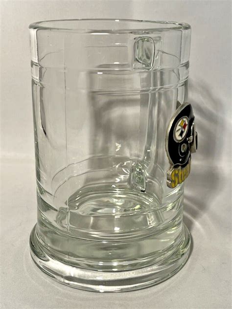 Pittsburgh Steelers NFL Pewter Helmet Logo Pilsner Beer Pint Glass