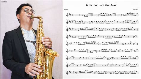 After The Love Has Gone Transcription Solo For Saxophone Youtube