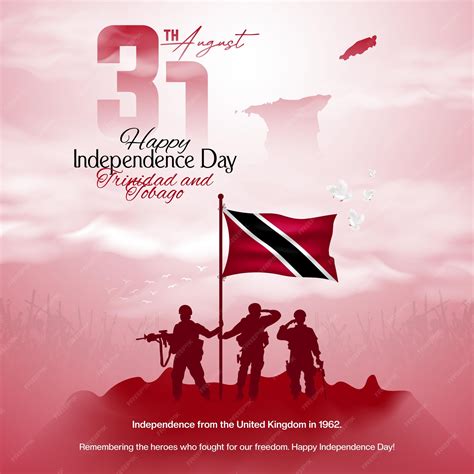 Premium Vector | Trinidad and Tobago Independence Day celebration