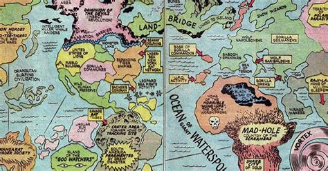 Fricking Awesome Maps From The Silver Age Of Comic Books Wired