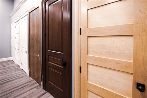 Upgrade Your Home With Stunning Wood Stained Interior Doors With White