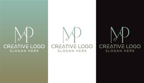 Premium Vector Initial Letter Mp Logo Design Monogram Creative Modern