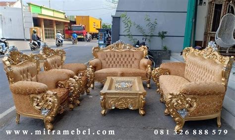 Set Kursi Tamu Mewah Bellagio Modern Mitra Mebel Furniture Jepara