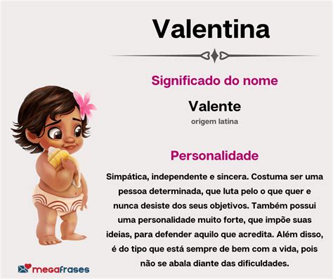 Significado Do Nome Valentina Curiosidades Mensagens