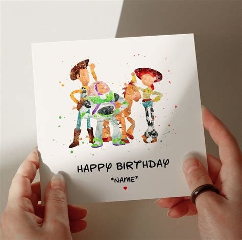 Toy Story Birthday Card Personalised Card Card For Son Card For