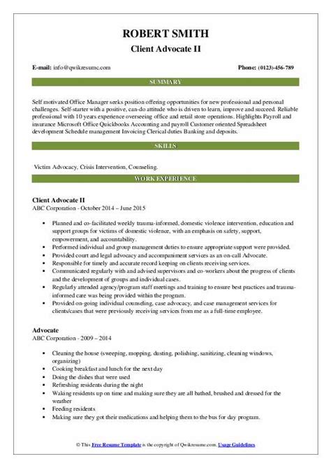 Advocate Resume Samples Qwikresume