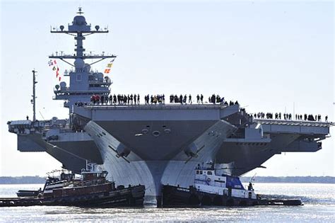 Future Uss Gerald R Ford Cvn 78 Underway For Builders Sea Trials Naval Sea Systems Command