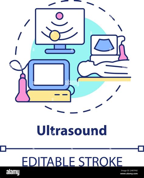 Ultrasound Concept Icon Stock Vector Image And Art Alamy