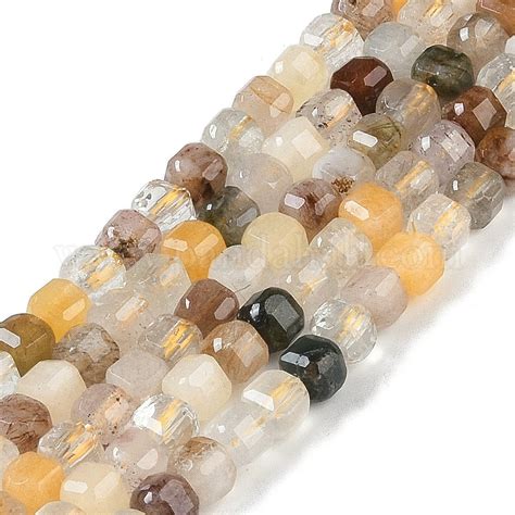 Wholesale Natural Rutilated Quartz Beads Strands Pandahall