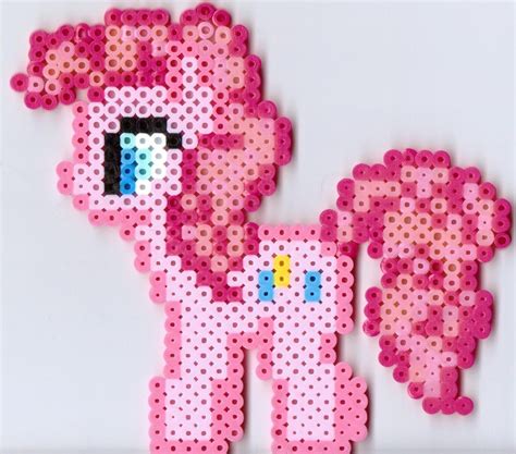 Medium Pinky Pie By Ravenfox Beadsprites On Deviantart Perler Crafts