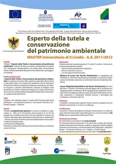 Tutela Conservazione E Valorizzazione Del Patrimonio Ambientale Parco