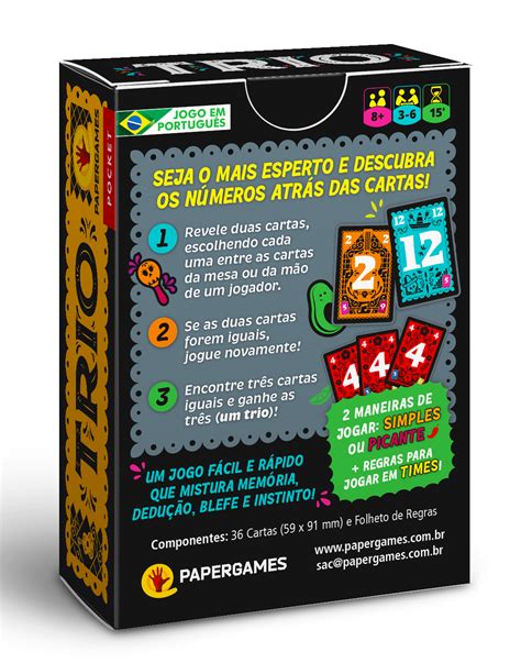 Trio Jogo De Cartas R Pido E Divertido Expresso Bg Expresso Board